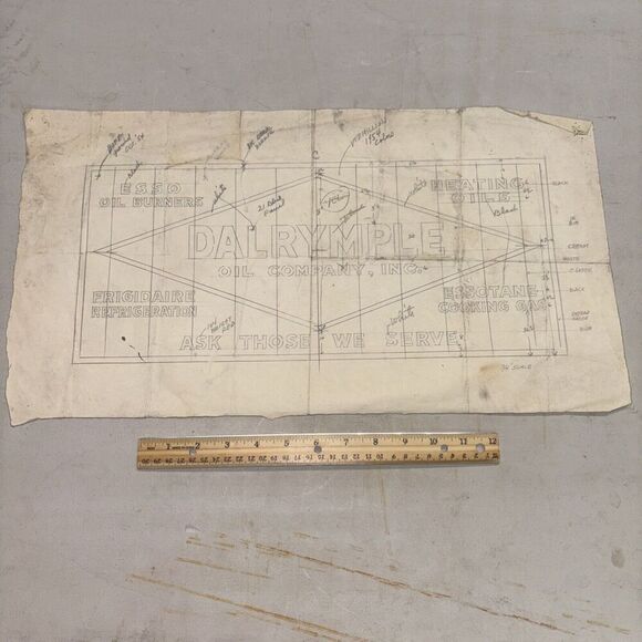 Frigidaire Other - Vintage Billboard Ad Sample: Dalrymple Oil / Frigidaire Lawrence Massachusetts